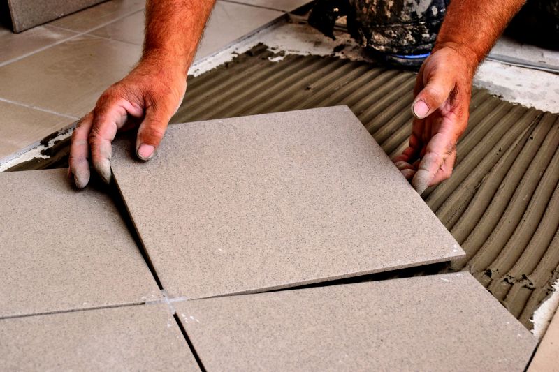 Porcelain Tile Installation detail